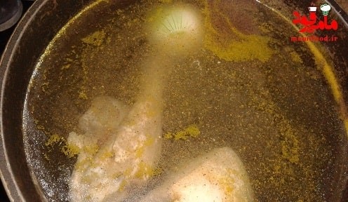 قارچ پلو با مرغ